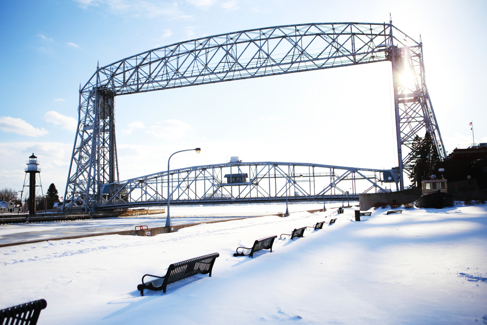 If you're wondering what to do in Duluth this winter, the historic lift bridge is a great place to start