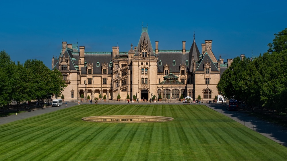 The Exterior of the Biltmore Estate in Asheville, North Carolina
