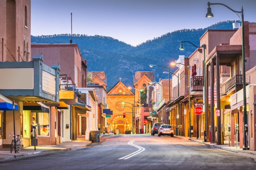 Downtown Santa Fe, one of the best things to do in Santa FE NM