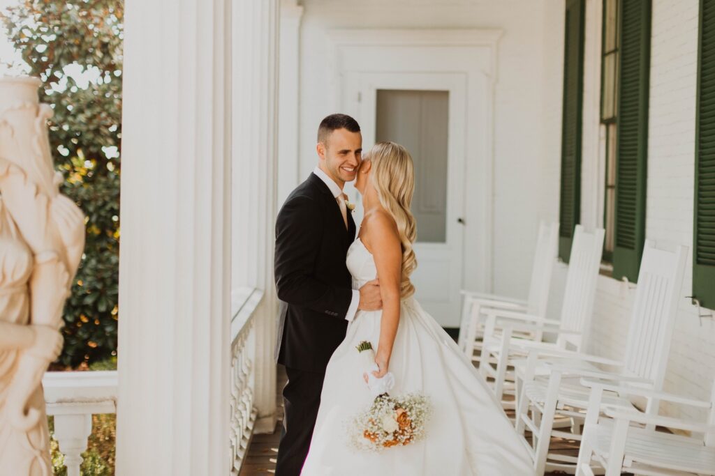 Happy bride and groom at one of the best places to get married in Nashville