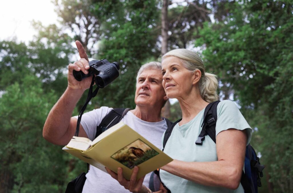 an older couple exploring the Great Florida Birding Trail