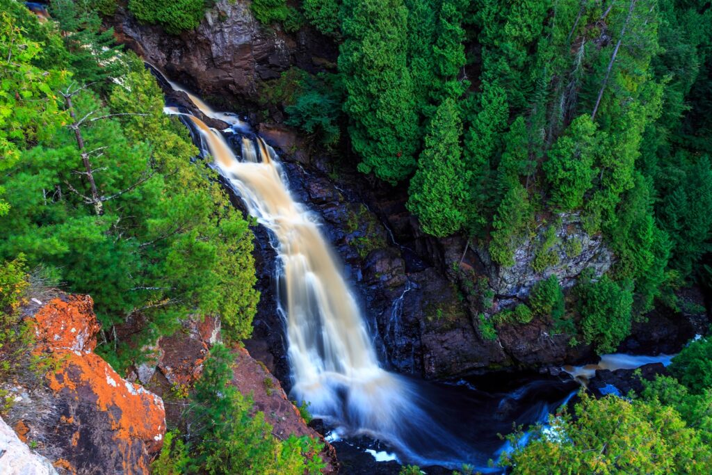 Big Manitou Falls one of the best waterfalls in Wisconsin to visit
