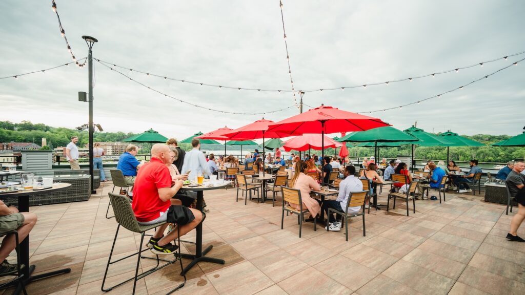 Papa's rooftop on of the best Stillwater Restaurants