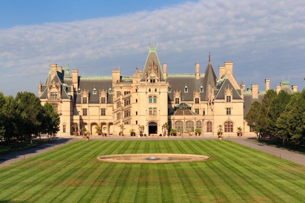 The stunning Mansion at the Biltmore Estate - where you'll find comprehensive Biltmore Tours of the house and grounds
