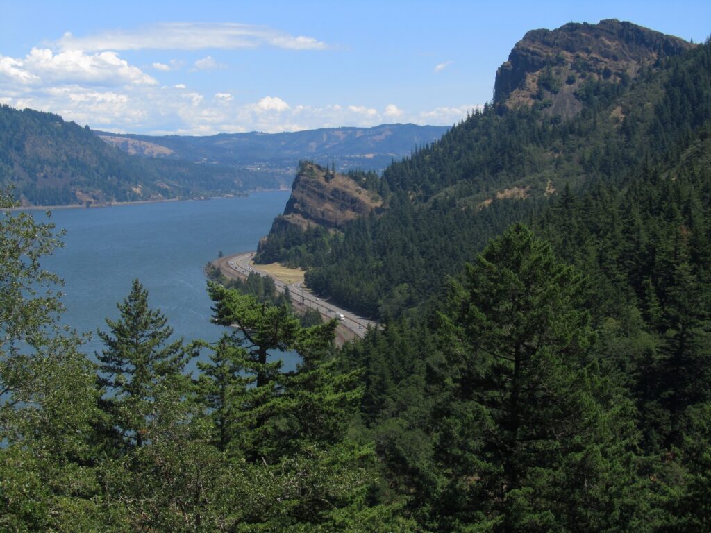 Scenery you'll enjoy on tours with Bike the Gorge near our Washington Cabins