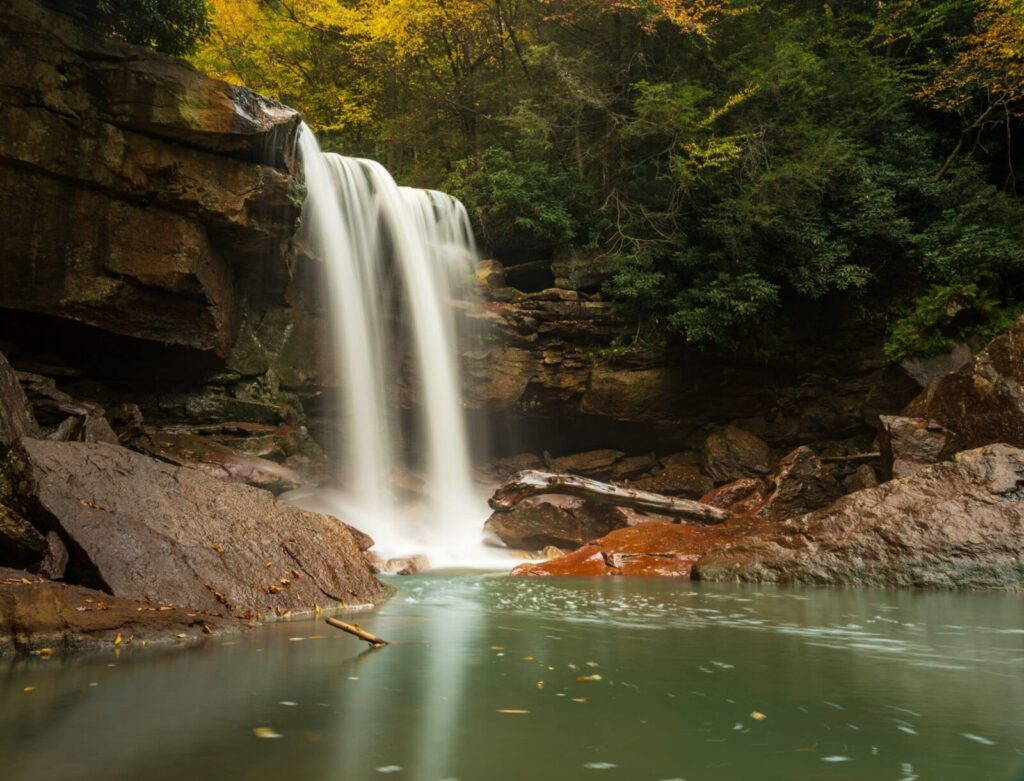 Douglass Falls is one of the top Blue Ridge Parkway Waterfalls near Steeles Tavern Manor in Virginia