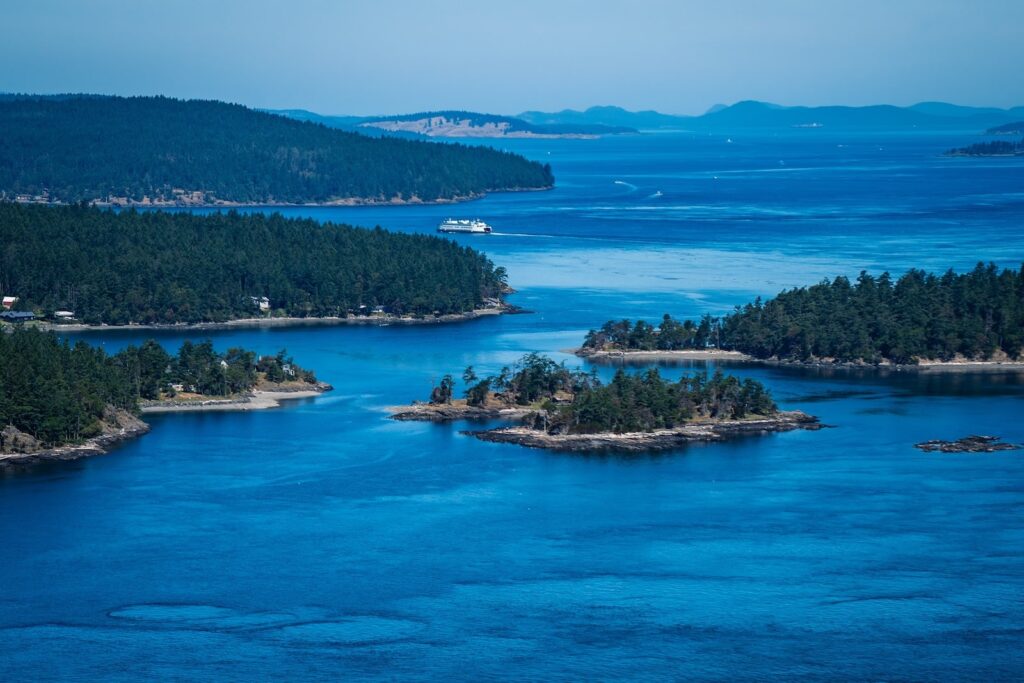 Riding the ferry is one of the most beautiful things to do in San Juan Islands