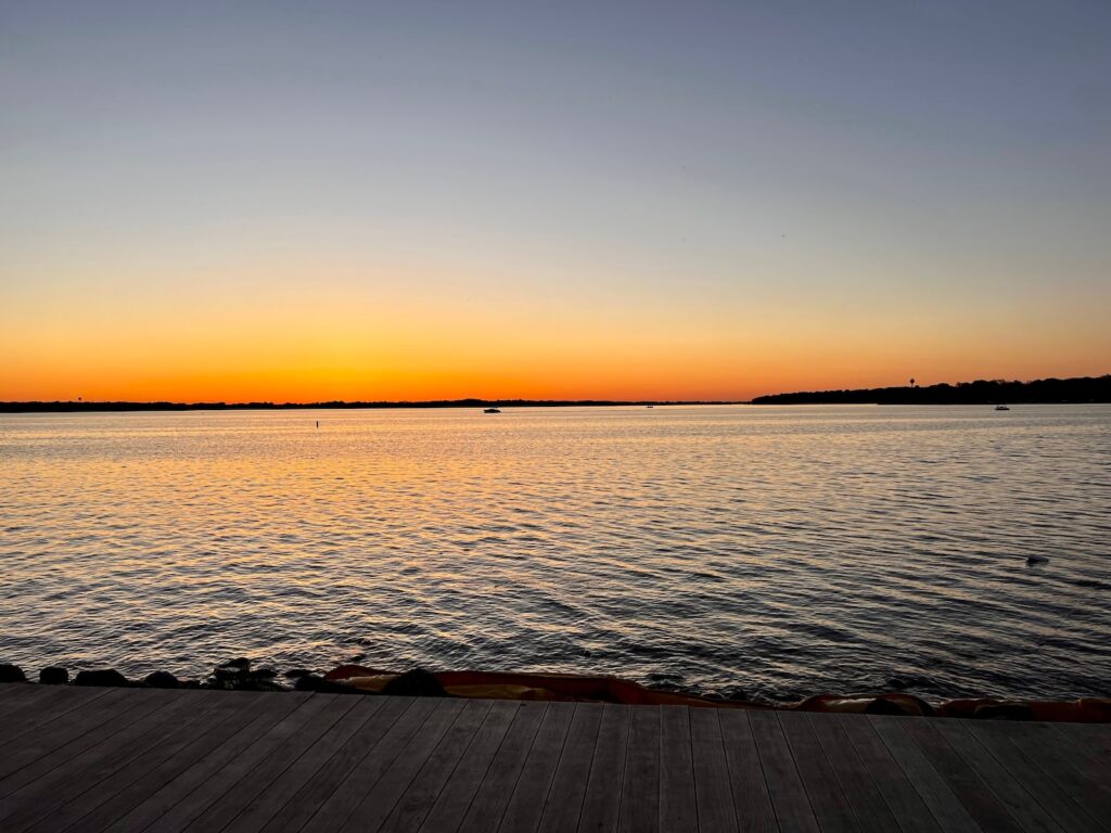 West Lake Okoboji Iowa Sunset, one of the best lakes in Iowa to visit this summer