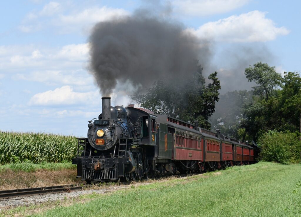 Take a historic Lancaster Train Ride on the Strasburg Rail Road through Amish Country.