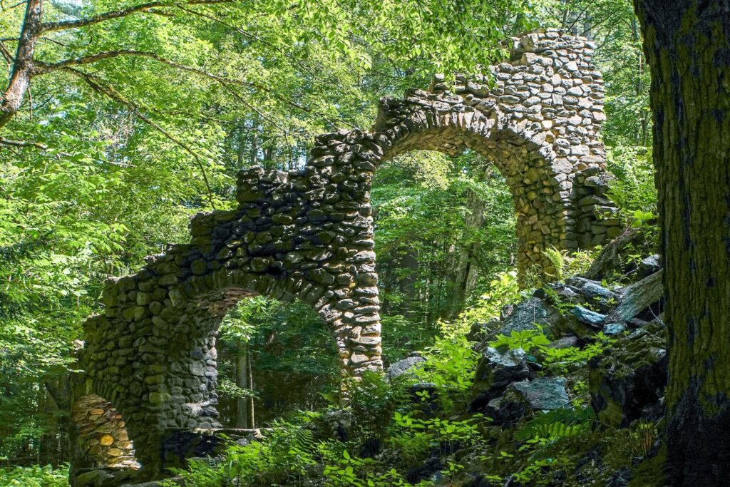 New Hampshire Madame Sherri's Castle ruins