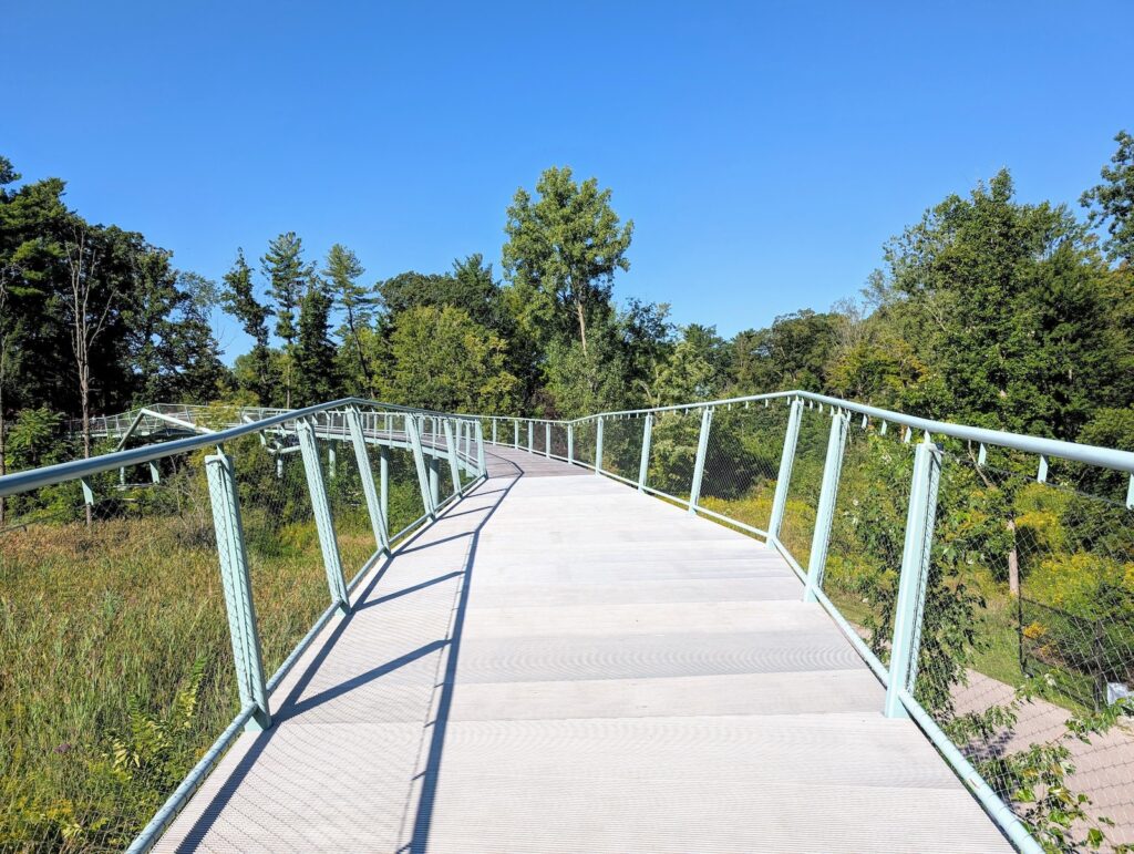 Dow Gardens Canopy Walk Midland Michigan USA