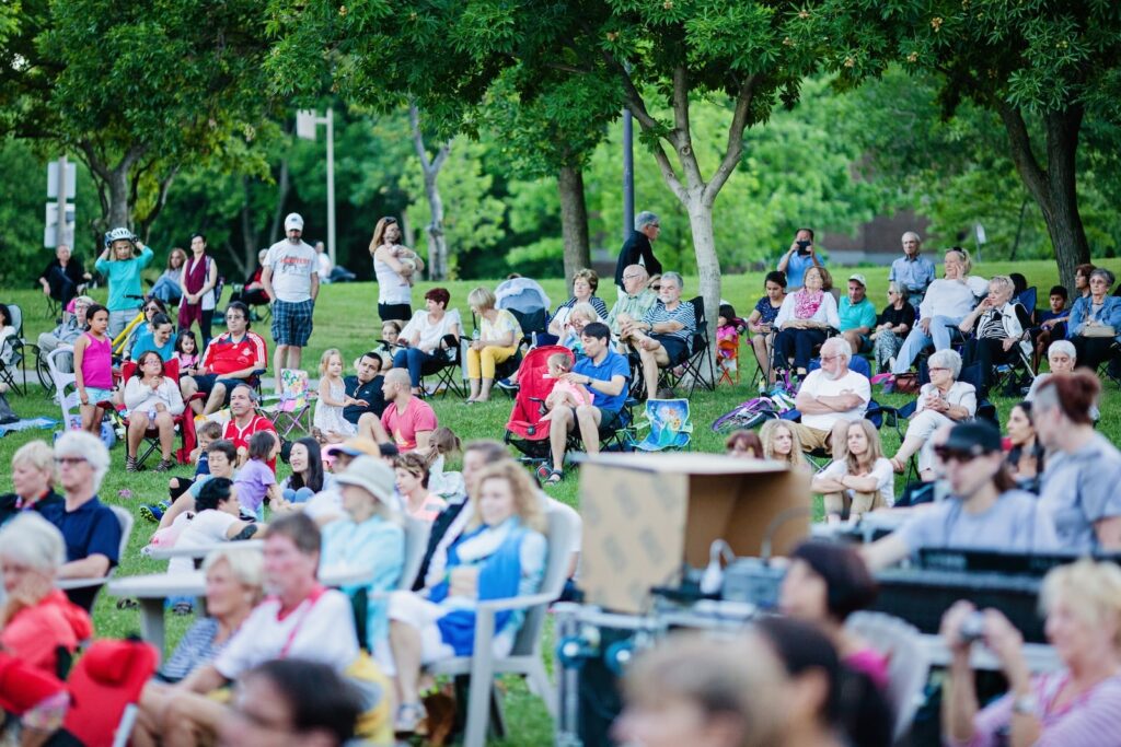 Big Bull Falls Blues Festival crowds in Wausau WI