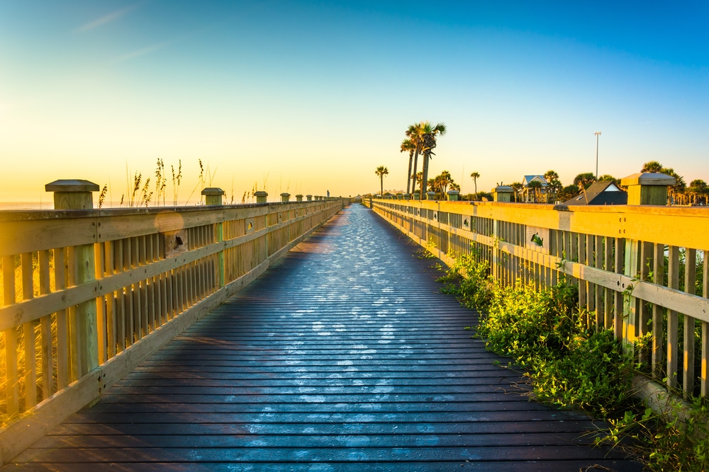 Boardwalk at the Beach. One of the best things to do in Palm Coast.