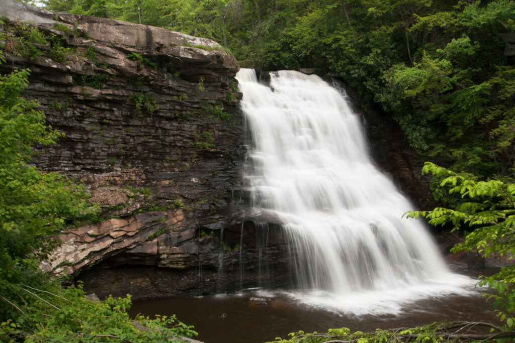 Muddy Creek Falls in Swallow Falls State Park near Deep Creek Lake, MD.