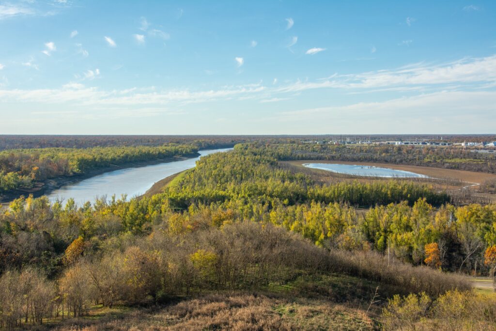Mississippi and Yazoo River from the Delta National Forest