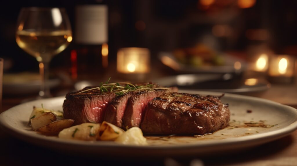 Enjoy a fabulous steak dinner at a Bardstown restaurant.