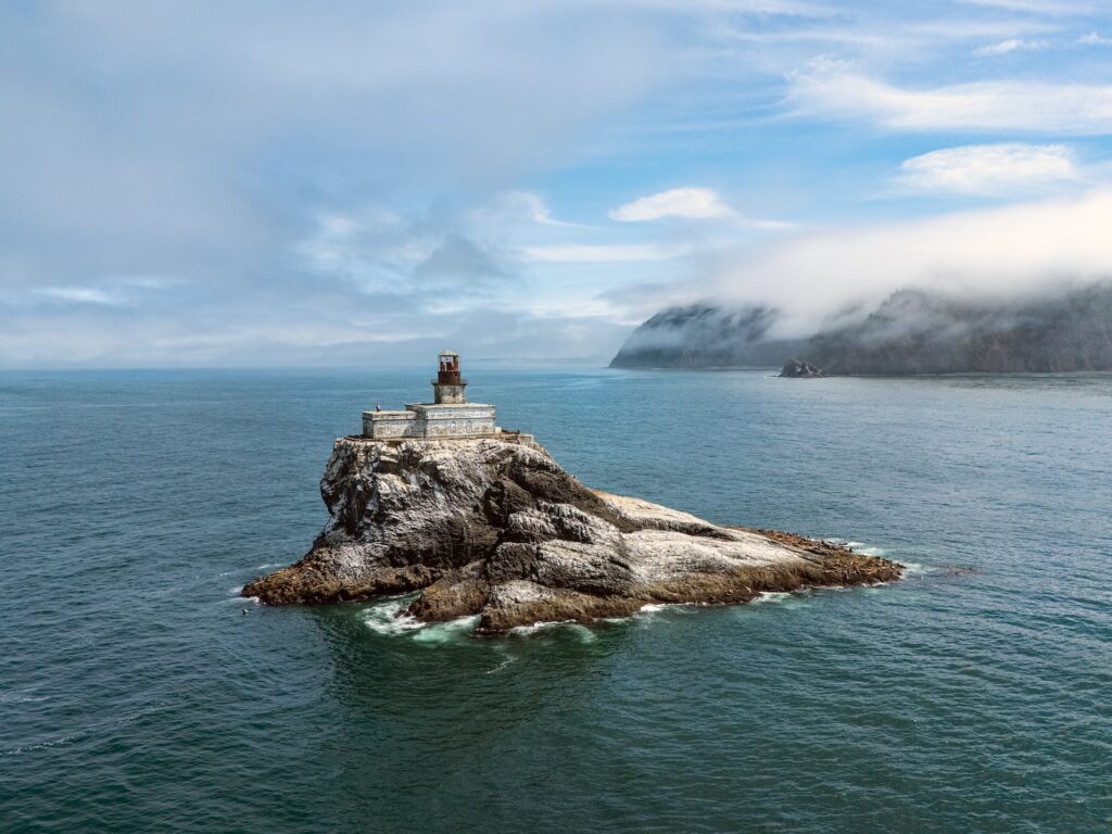 Tillamook Lighthouse Pacific Ocean Shore Coast, one of the most iconic Oregon Coast Lighthouses