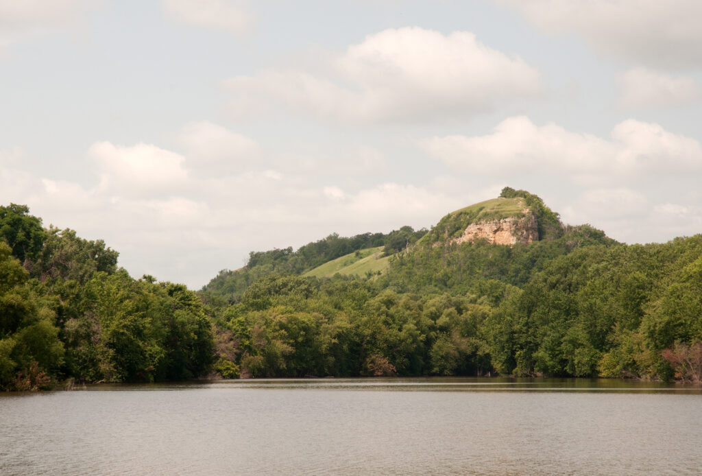 Barn Bluff offers great hiking in Red Wing MN with views of the Missisippi River